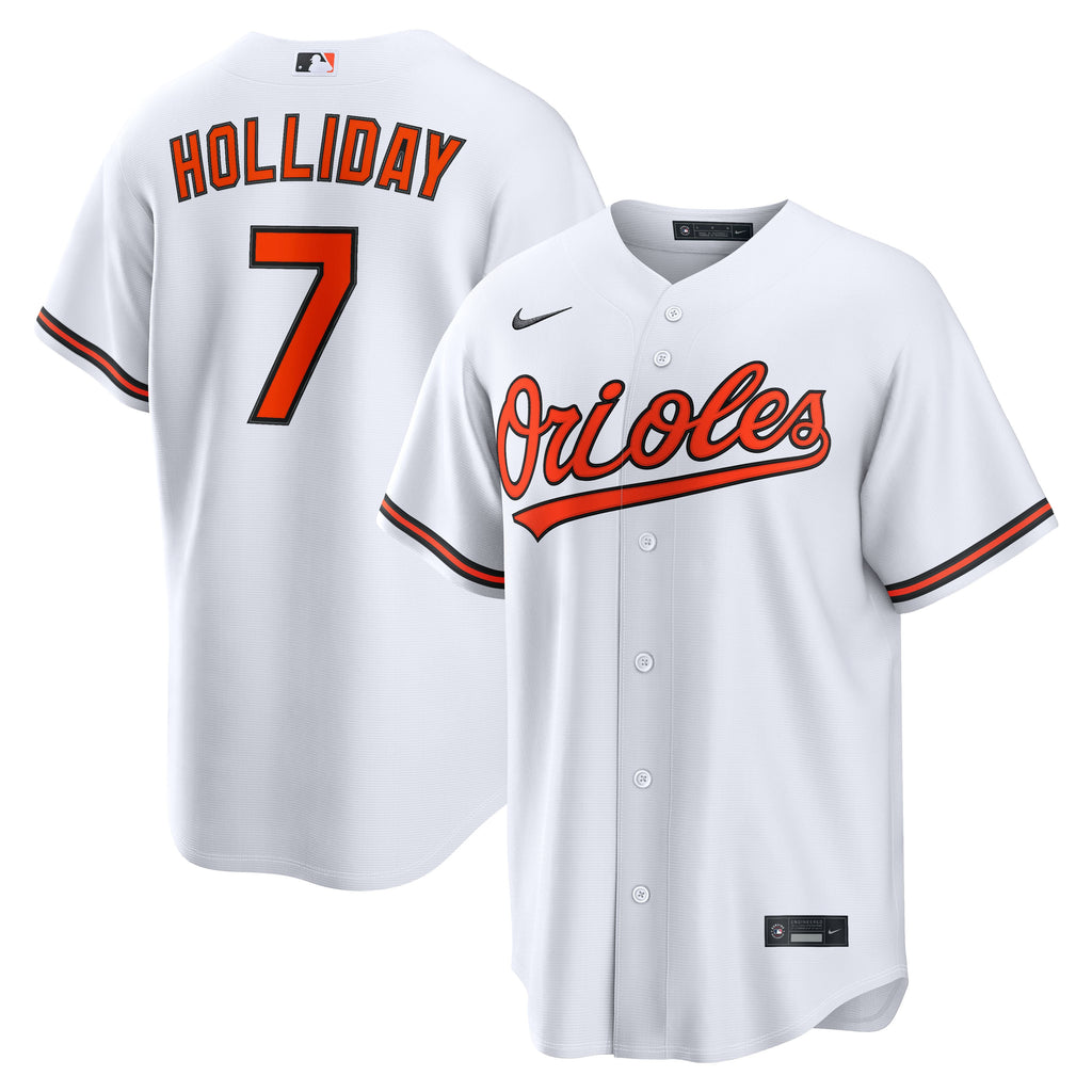 Men's Baltimore Orioles Jackson Holliday Nike White Home Replica Jersey - 2
