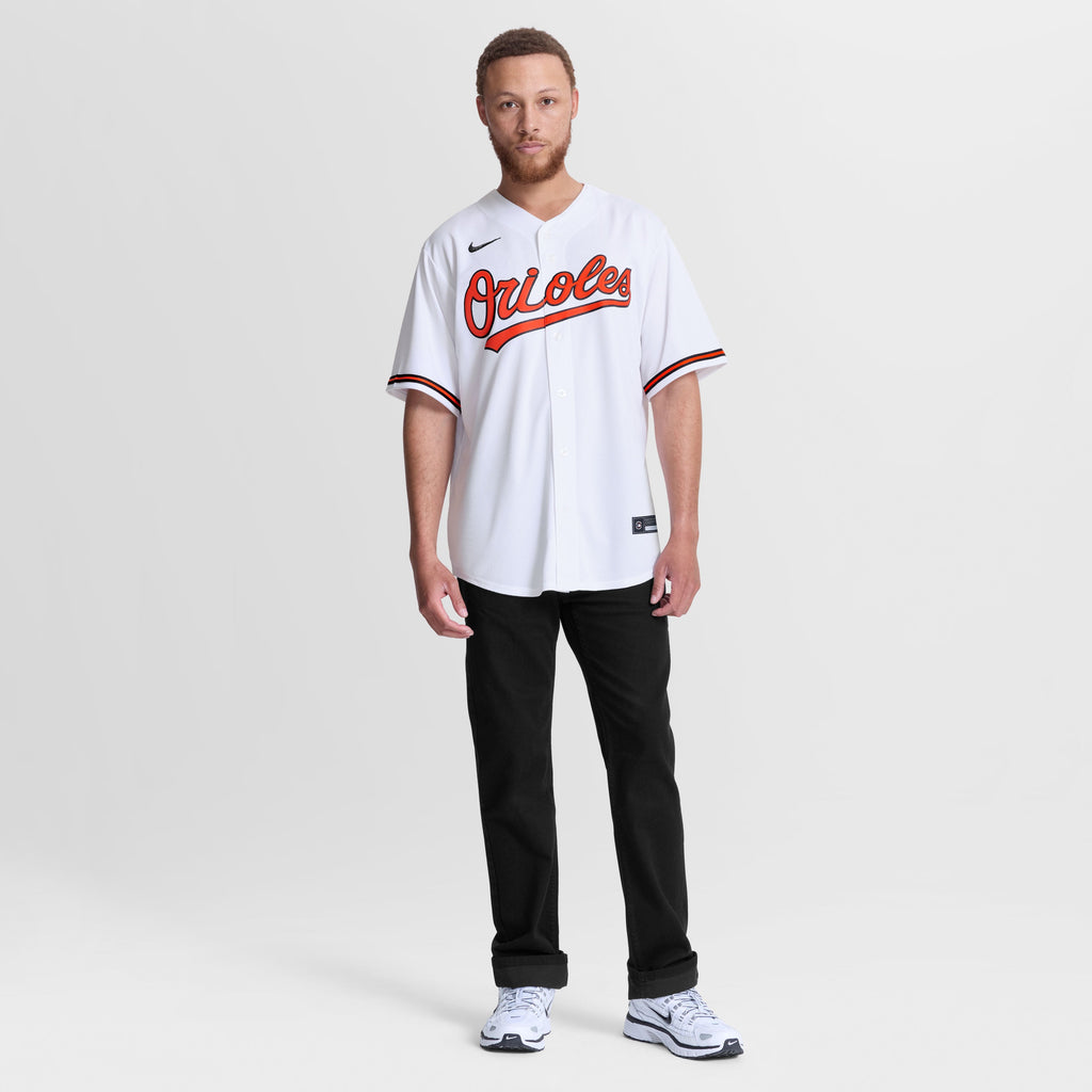 Men's Baltimore Orioles Jackson Holliday Nike White Home Replica Jersey - 3