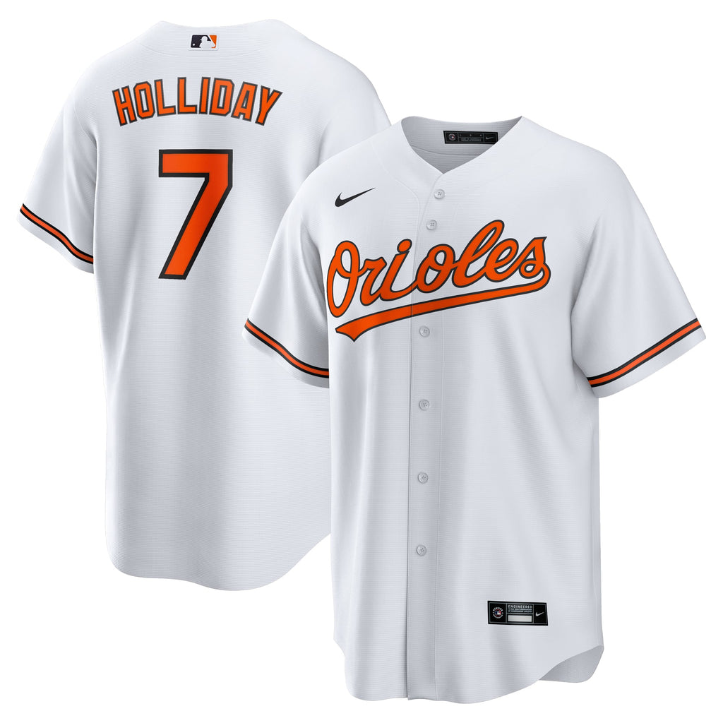 Men's Baltimore Orioles Jackson Holliday Nike White Home Replica Player Jersey - 2
