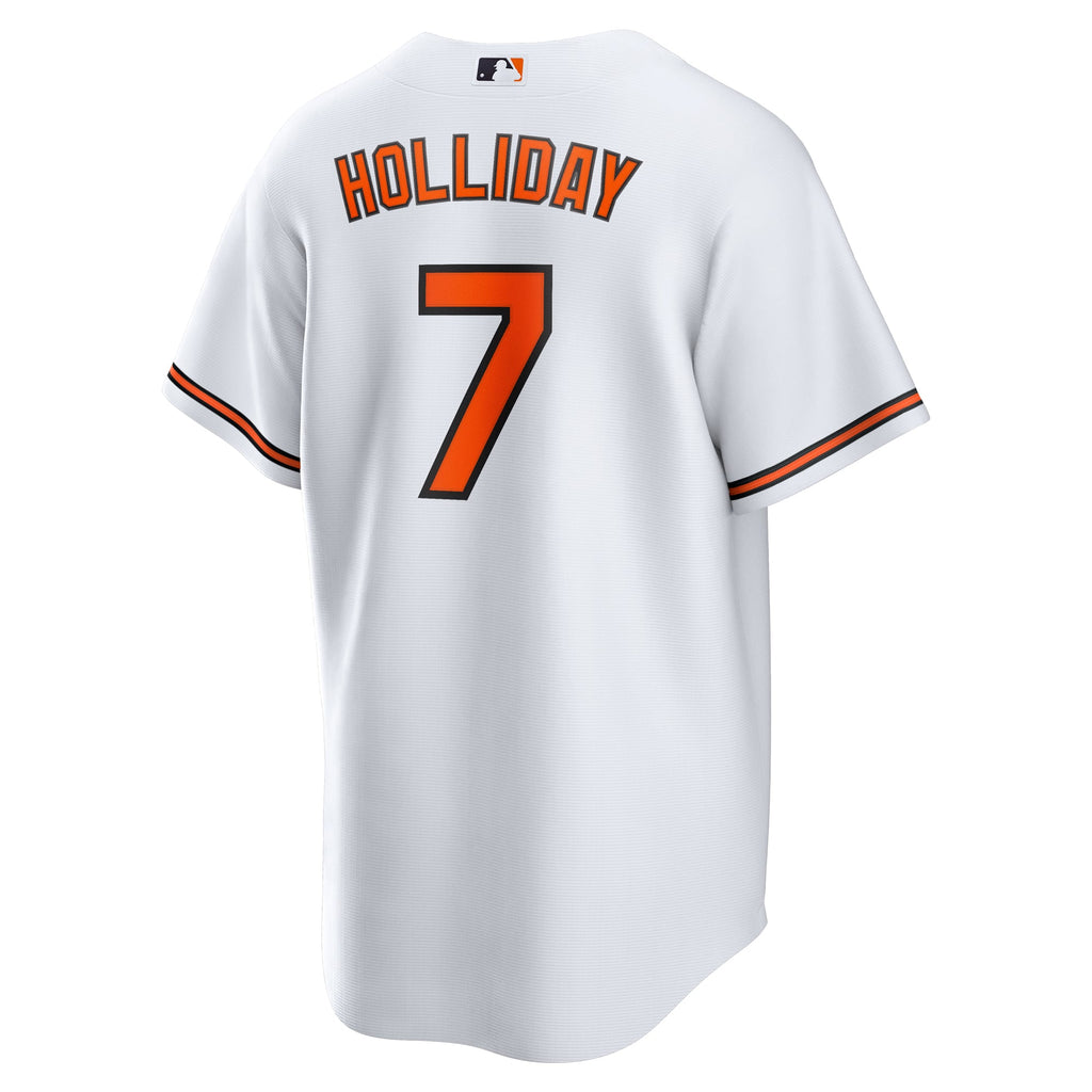 Men's Baltimore Orioles Jackson Holliday Nike White Home Replica Player Jersey - 4