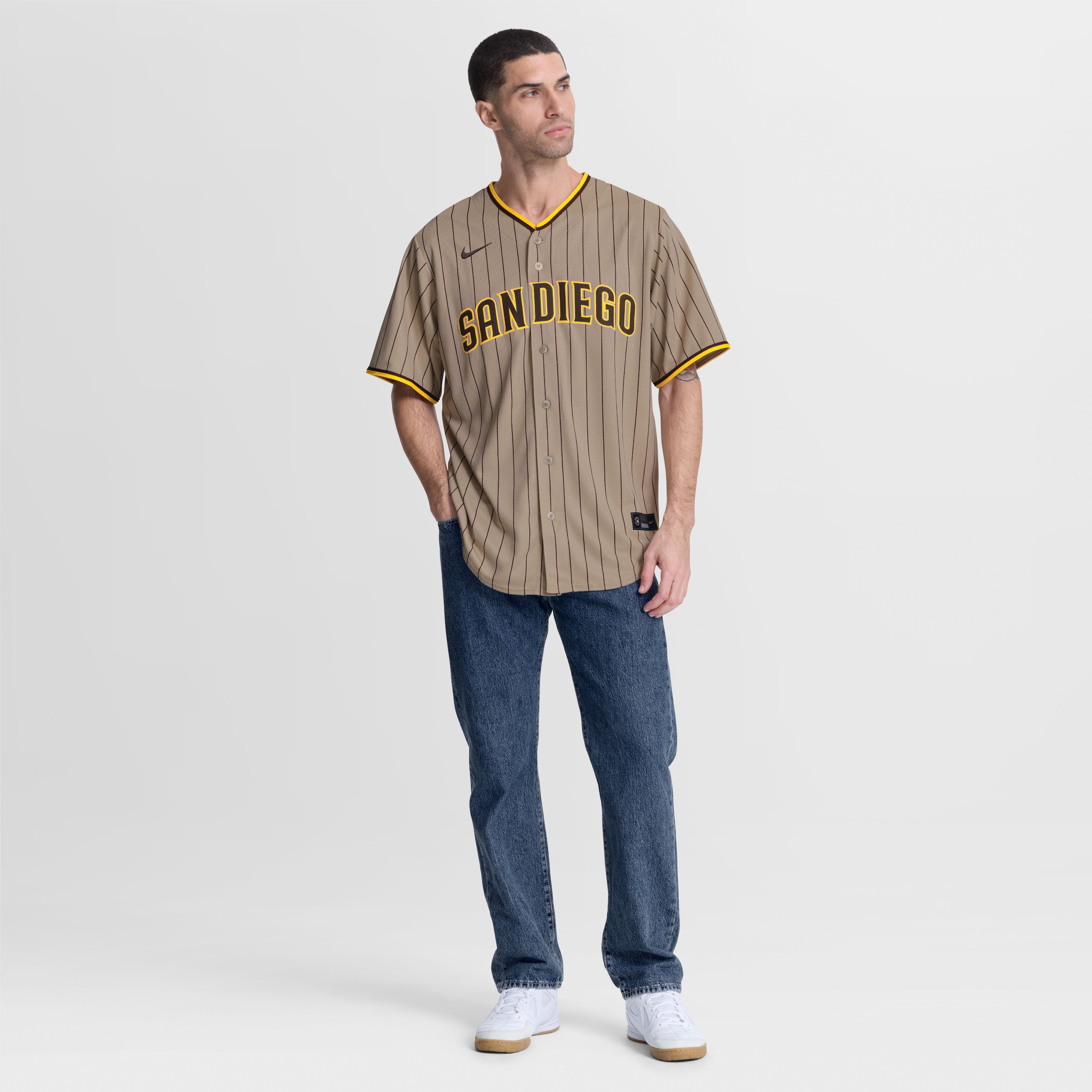 Men's San Diego Padres Jackson Merrill Nike Sand Alternate Replica Jersey - 5