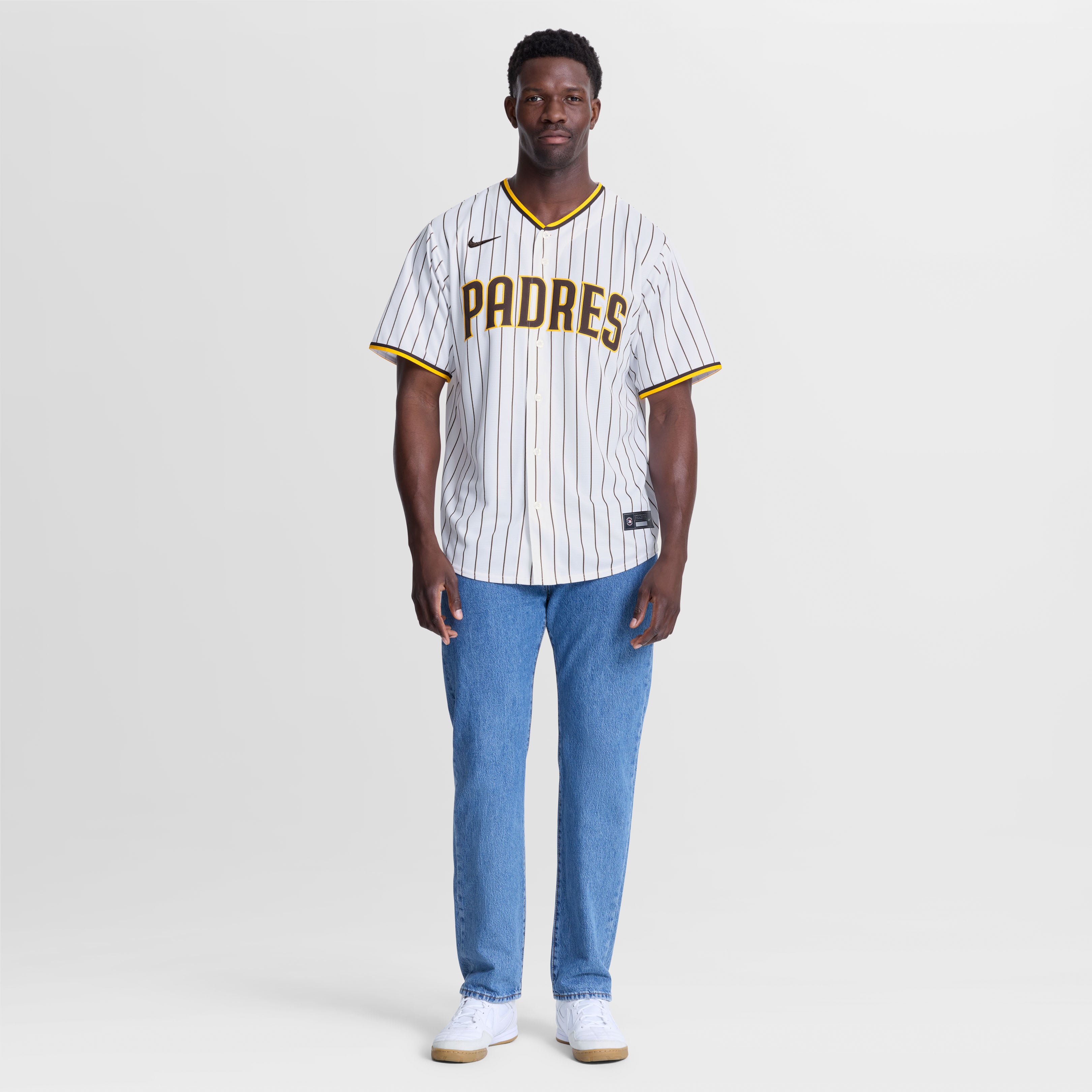 Men's San Diego Padres Jackson Merrill Nike White Home Replica Player Jersey - 3