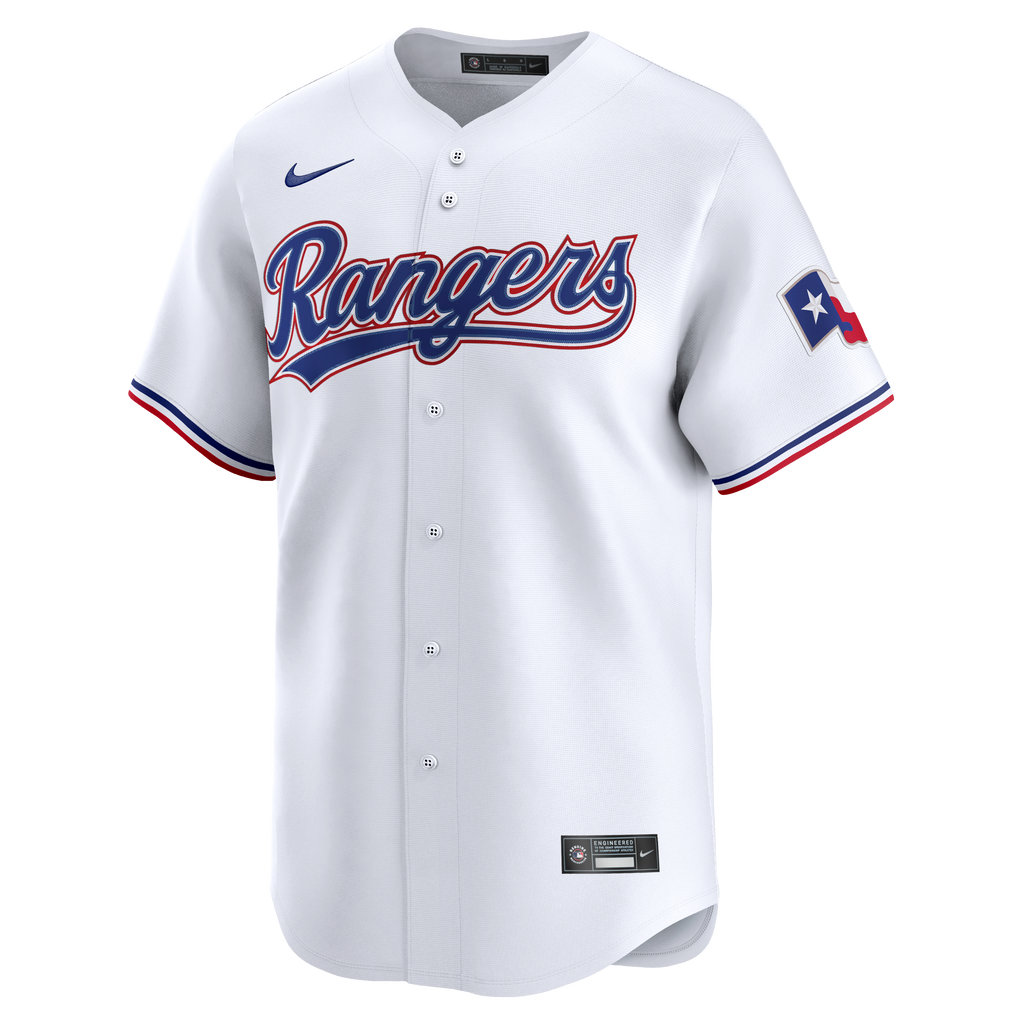 Men's Texas Rangers Jacob deGrom Nike White Home Limited Jersey - 3