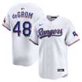 Men's Texas Rangers Jacob deGrom Nike White Home Limited Jersey