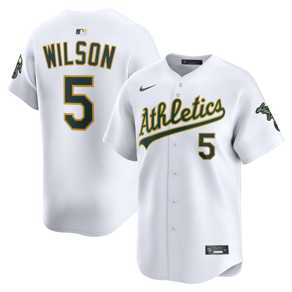 Men's Athletics Jacob Wilson Nike White Home Limited Player Jersey - 2