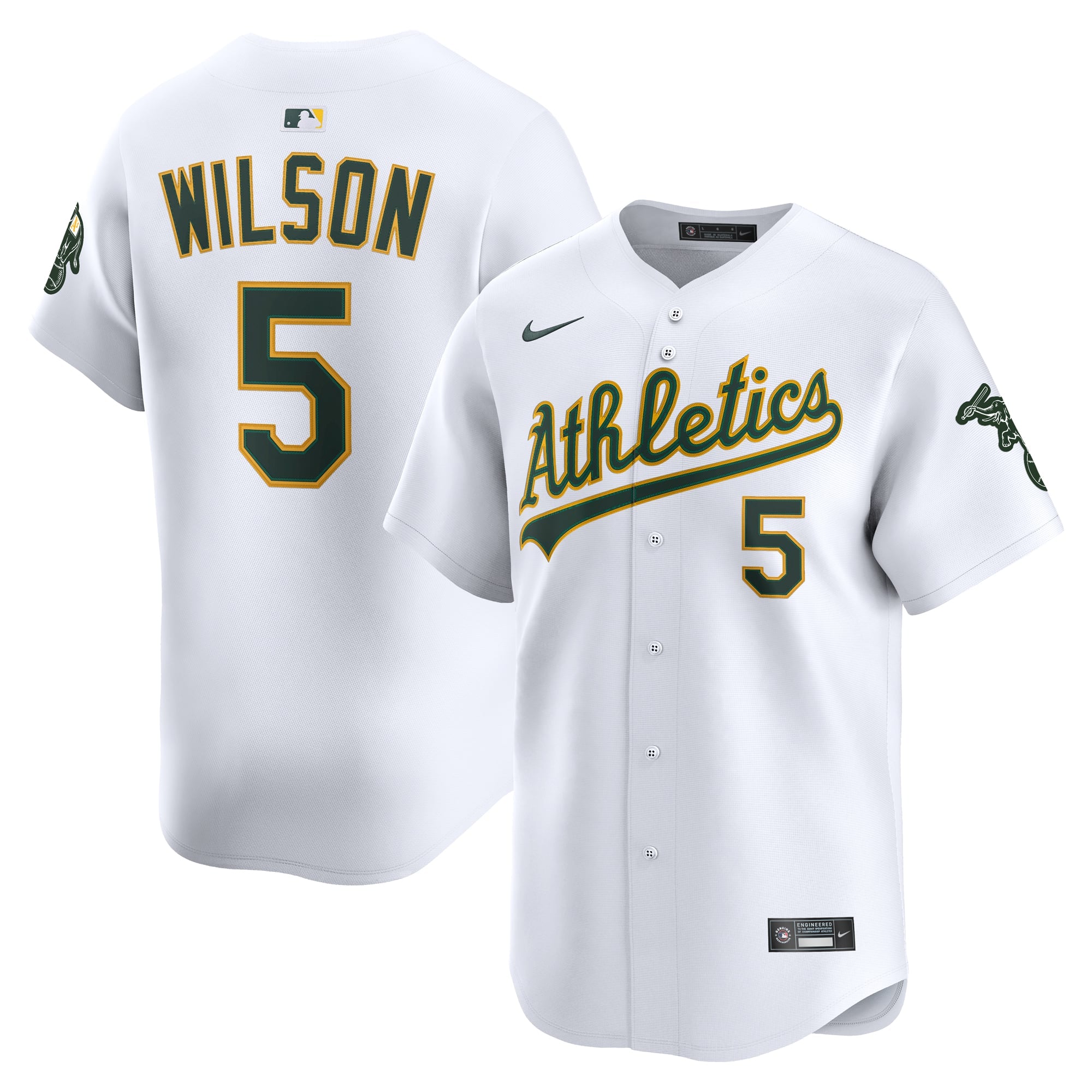 Men's Athletics Jacob Wilson Nike White Home Limited Player Jersey