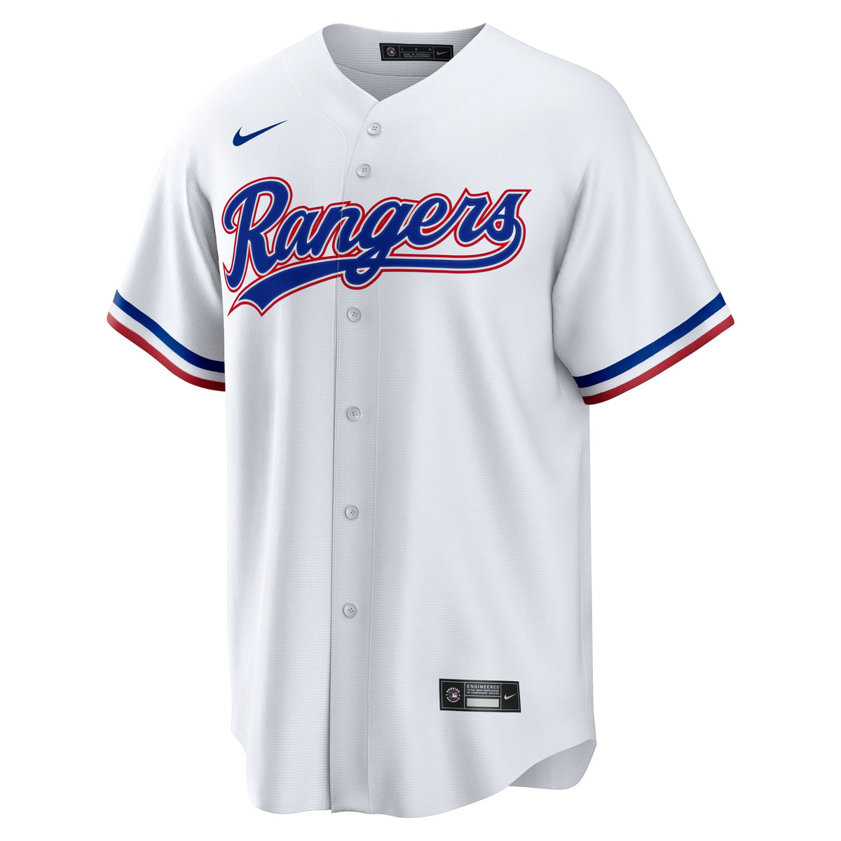 Men's Texas Rangers Jake Burger Nike White Home Replica Jersey - 3
