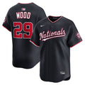 Men's Washington Nationals James Wood Nike Navy Alternate Limited Player Jersey