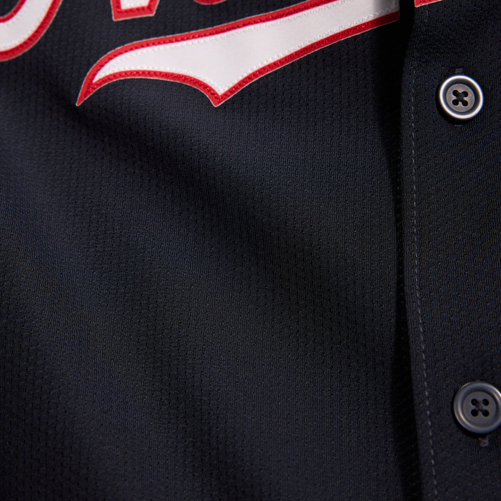 Men's Washington Nationals James Wood Nike Navy Alternate Limited Player Jersey - 15