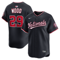 Men's Washington Nationals James Wood Nike Navy Alternate Limited Player Jersey