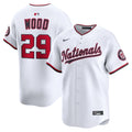 Men's Washington Nationals James Wood Nike White Home Limited Jersey