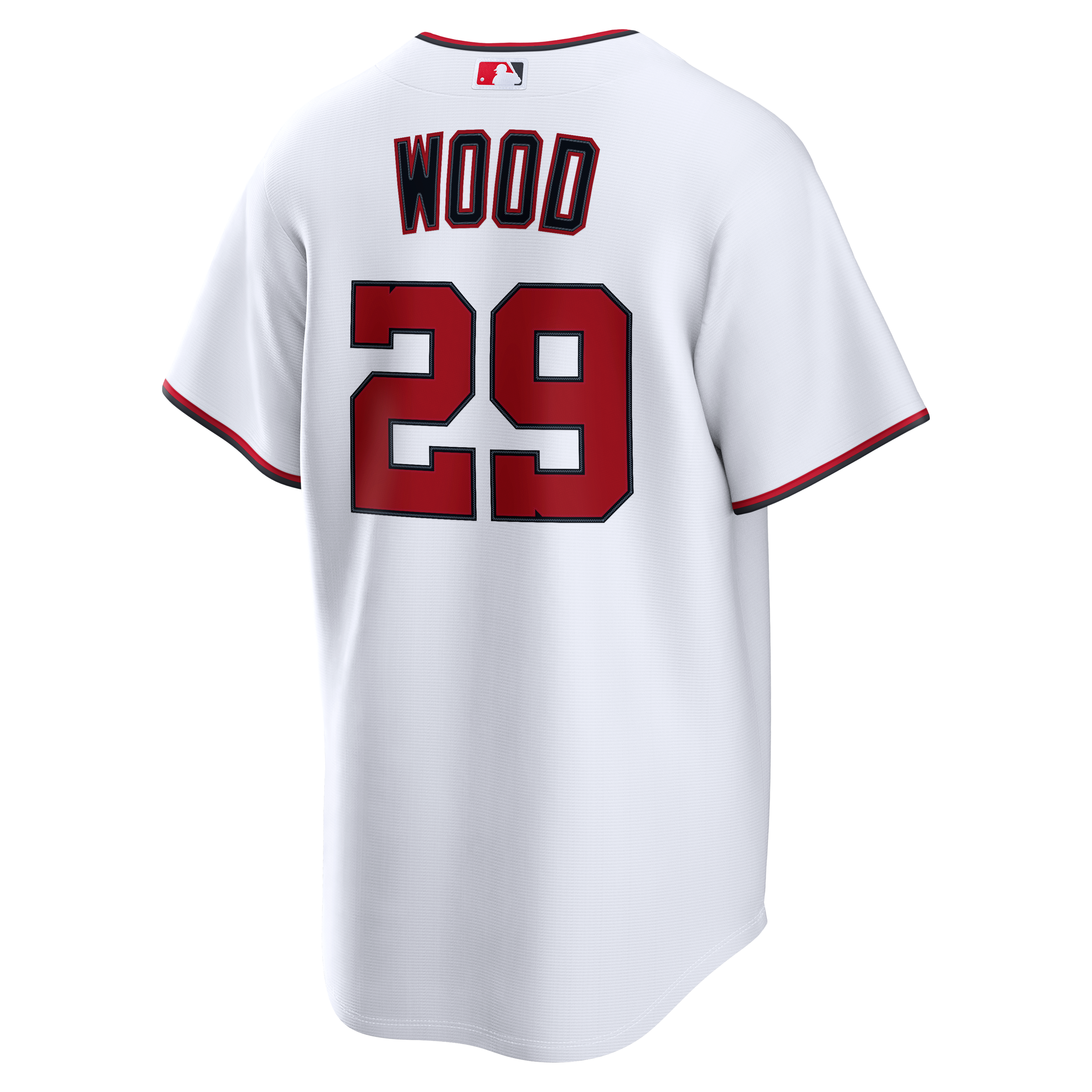 Men's Washington Nationals James Wood Nike White Home Replica Jersey - 4
