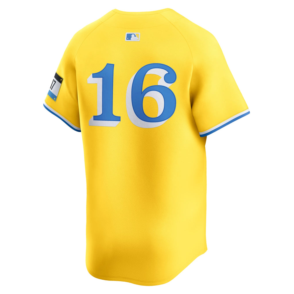 Men's Boston Red Sox Jarren Duran Nike Gold Alternate Limited Jersey - 4