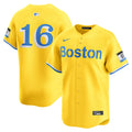 Men's Boston Red Sox Jarren Duran Nike Gold Alternate Limited Jersey