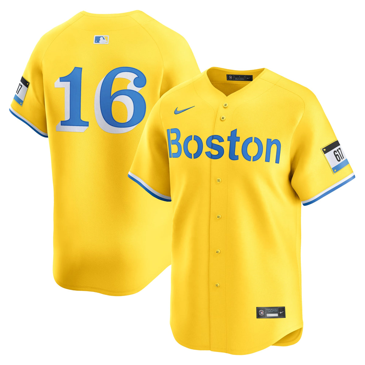 Men's Boston Red Sox Jarren Duran Nike Gold Alternate Limited Jersey