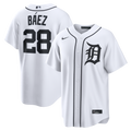 Men's Detroit Tigers Javier Báez Nike White Home Replica Jersey