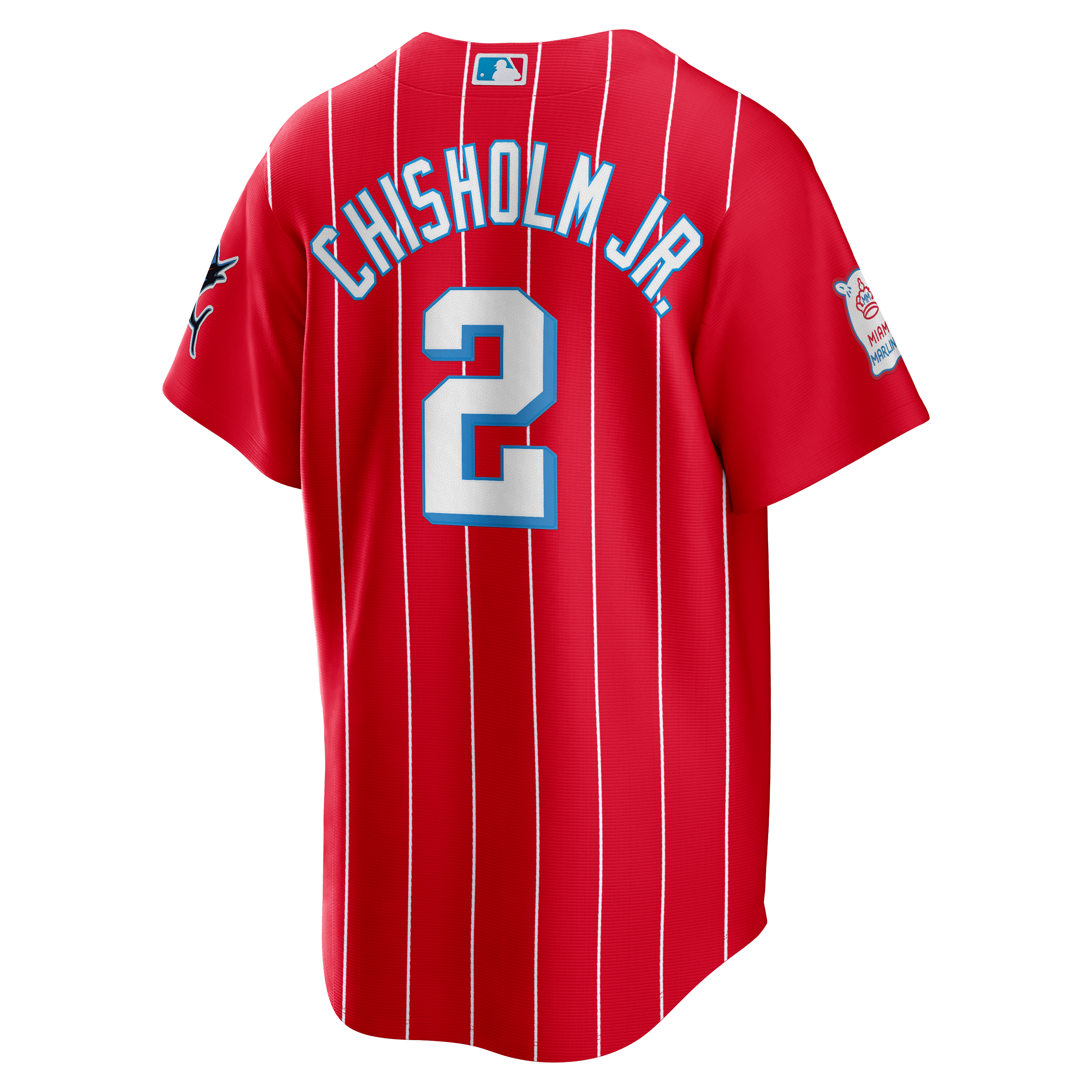 Men's Miami Marlins Jazz Chisholm Jr. Nike Red City Connect Replica Jersey - 4