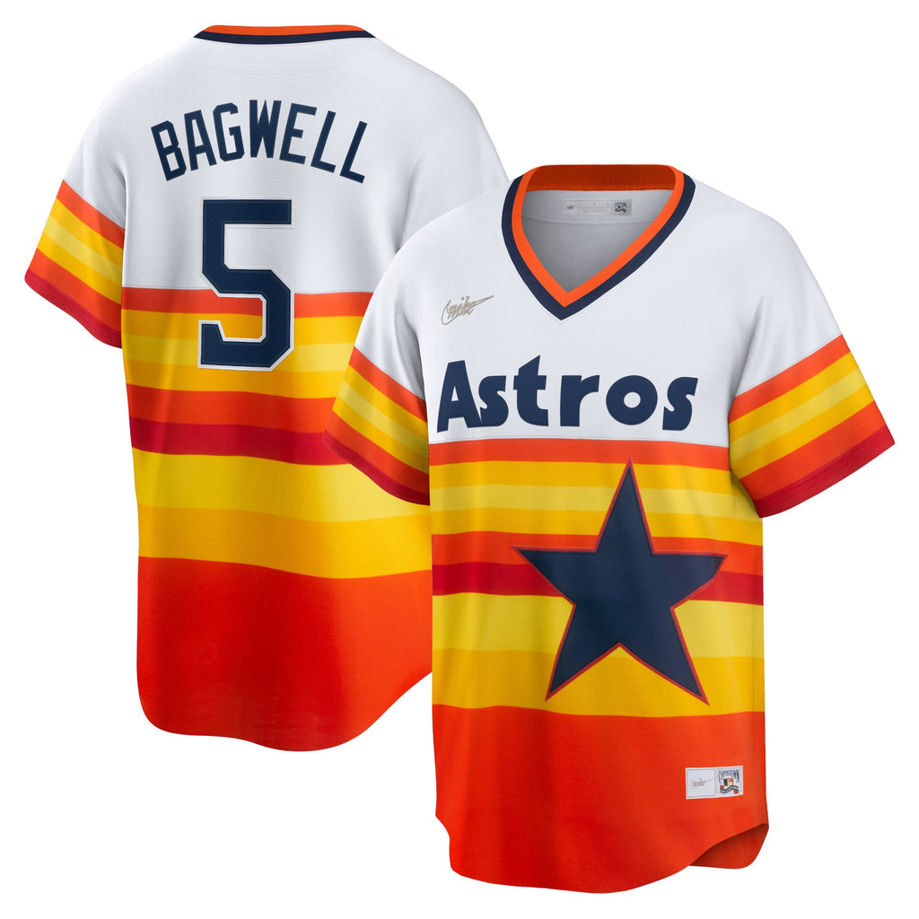 Men's Houston Astros Jeff Bagwell Nike White Home Cooperstown Collection Player Jersey - 2