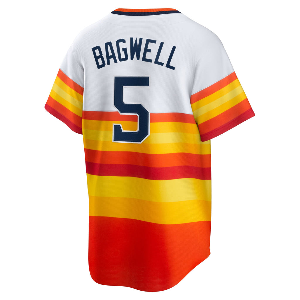 Men's Houston Astros Jeff Bagwell Nike White Home Cooperstown Collection Player Jersey - 4