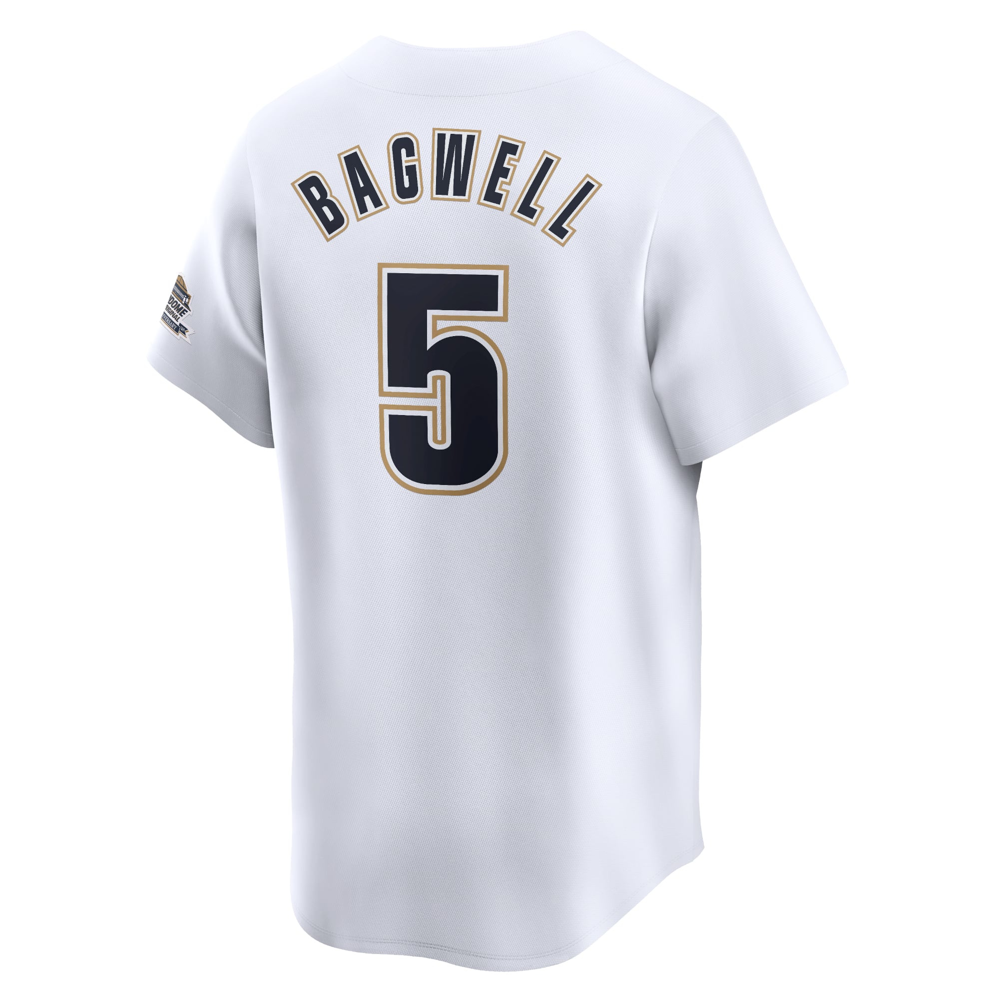 Men's Houston Astros Jeff Bagwell Nike White Throwback Cooperstown Collection Limited Jersey - 4