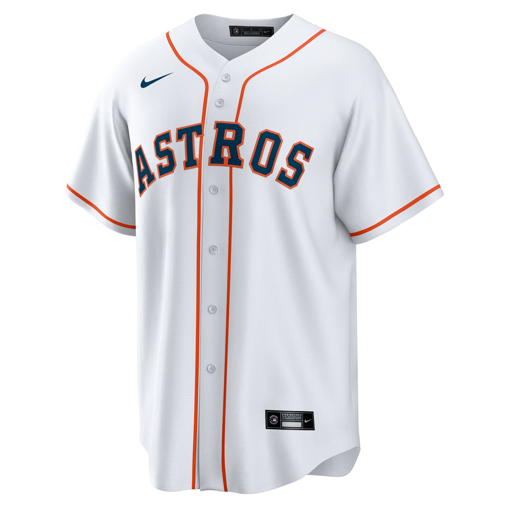 Men's Houston Astros Jeremy Peña Nike White Home Replica Jersey - 3