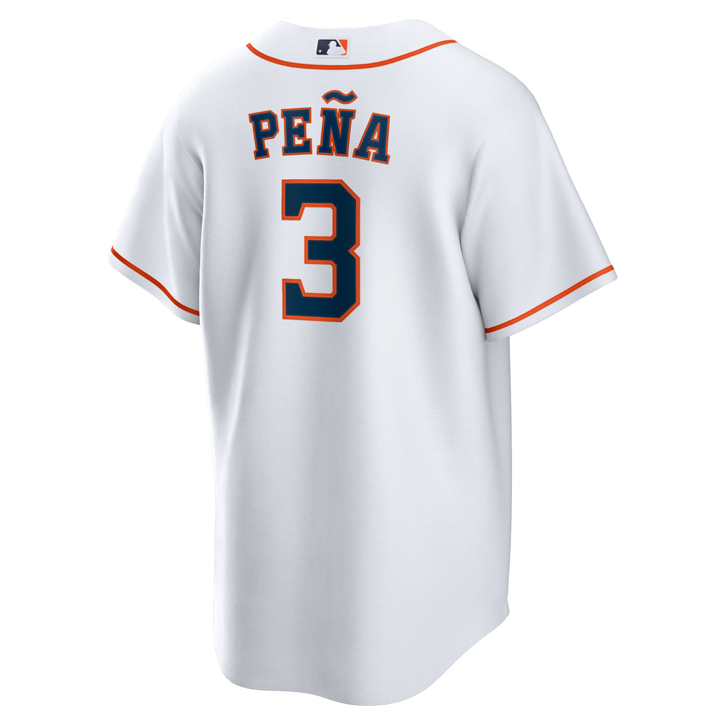 Men's Houston Astros Jeremy Peña Nike White Home Replica Jersey - 4