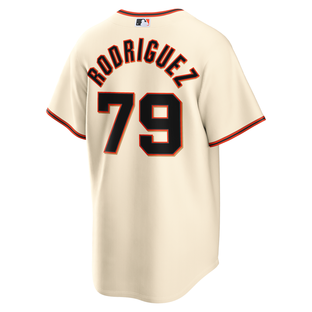 Men's San Francisco Giants Jesus Rodriguez Nike Cream Home Replica Jersey - 6