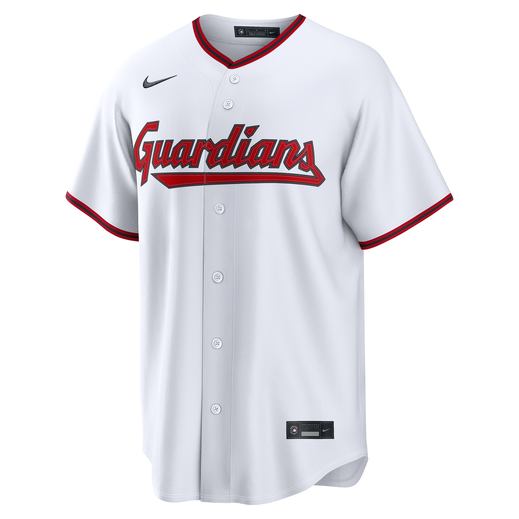 Men's Cleveland Guardians Jo Adell Nike White Home Replica Jersey - 3