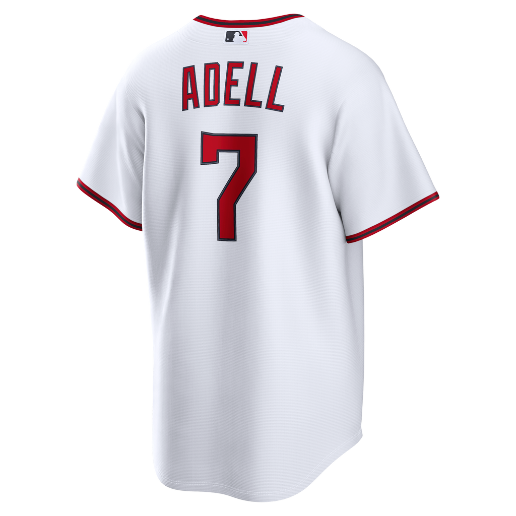 Men's Cleveland Guardians Jo Adell Nike White Home Replica Jersey - 4
