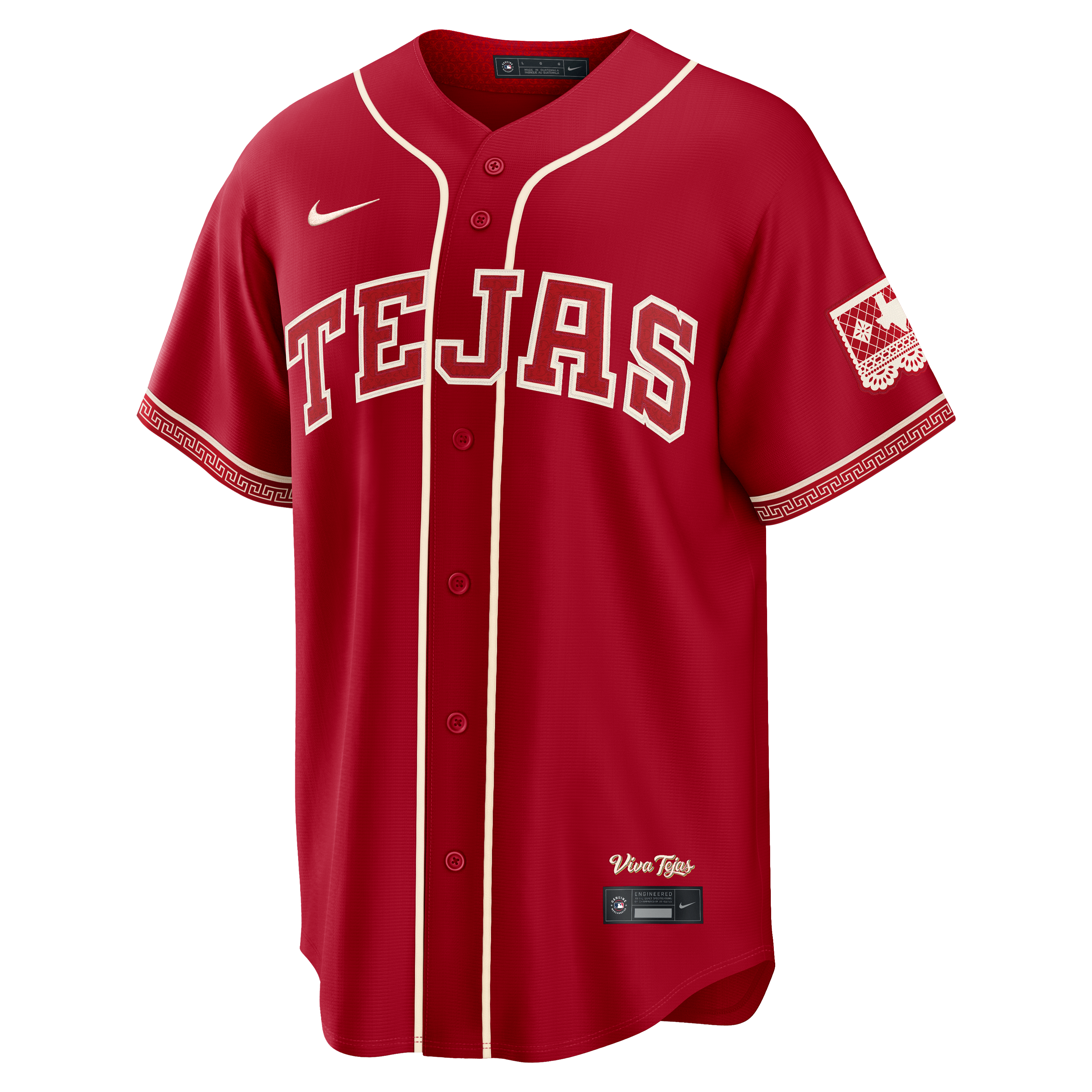 Men's Texas Rangers Joc Pederson Nike Red 2026 City Connect Stadium Jersey - 3