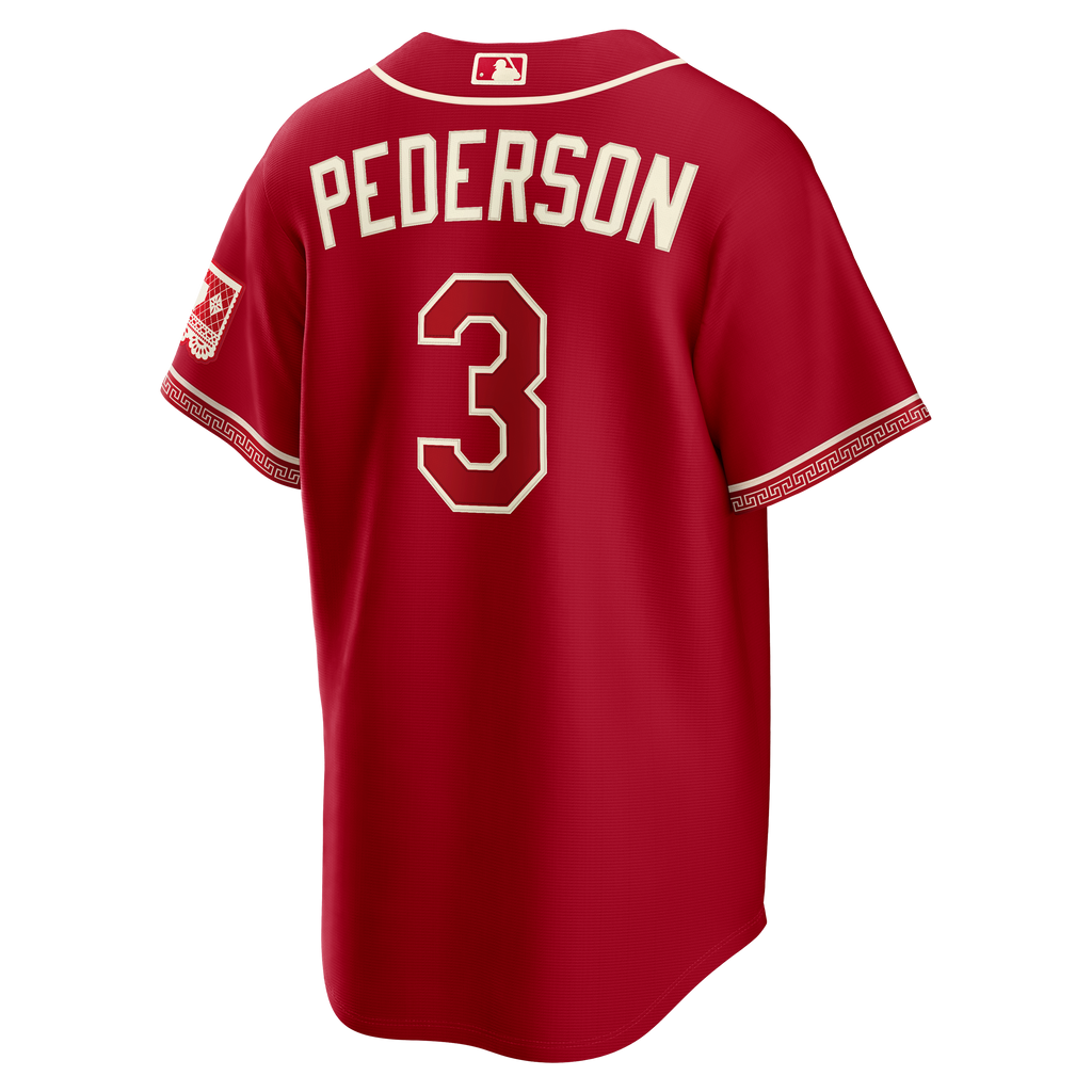 Men's Texas Rangers Joc Pederson Nike Red 2026 City Connect Stadium Jersey - 4