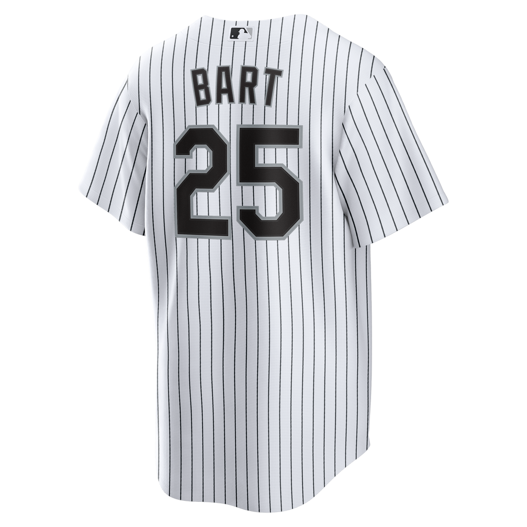 Men's Chicago White Sox Joey Bart Nike White Home Replica Jersey - 4