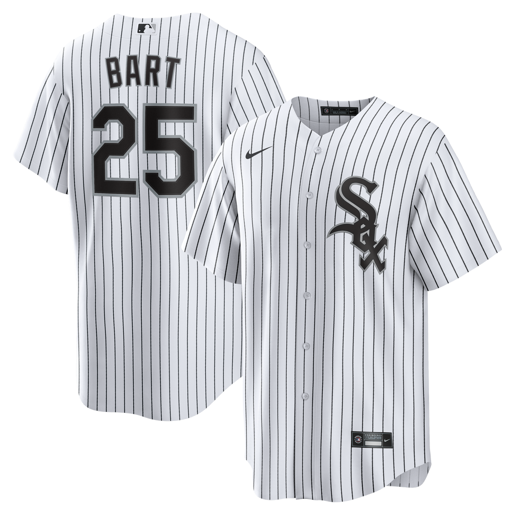 Men's Chicago White Sox Joey Bart Nike White Home Replica Jersey