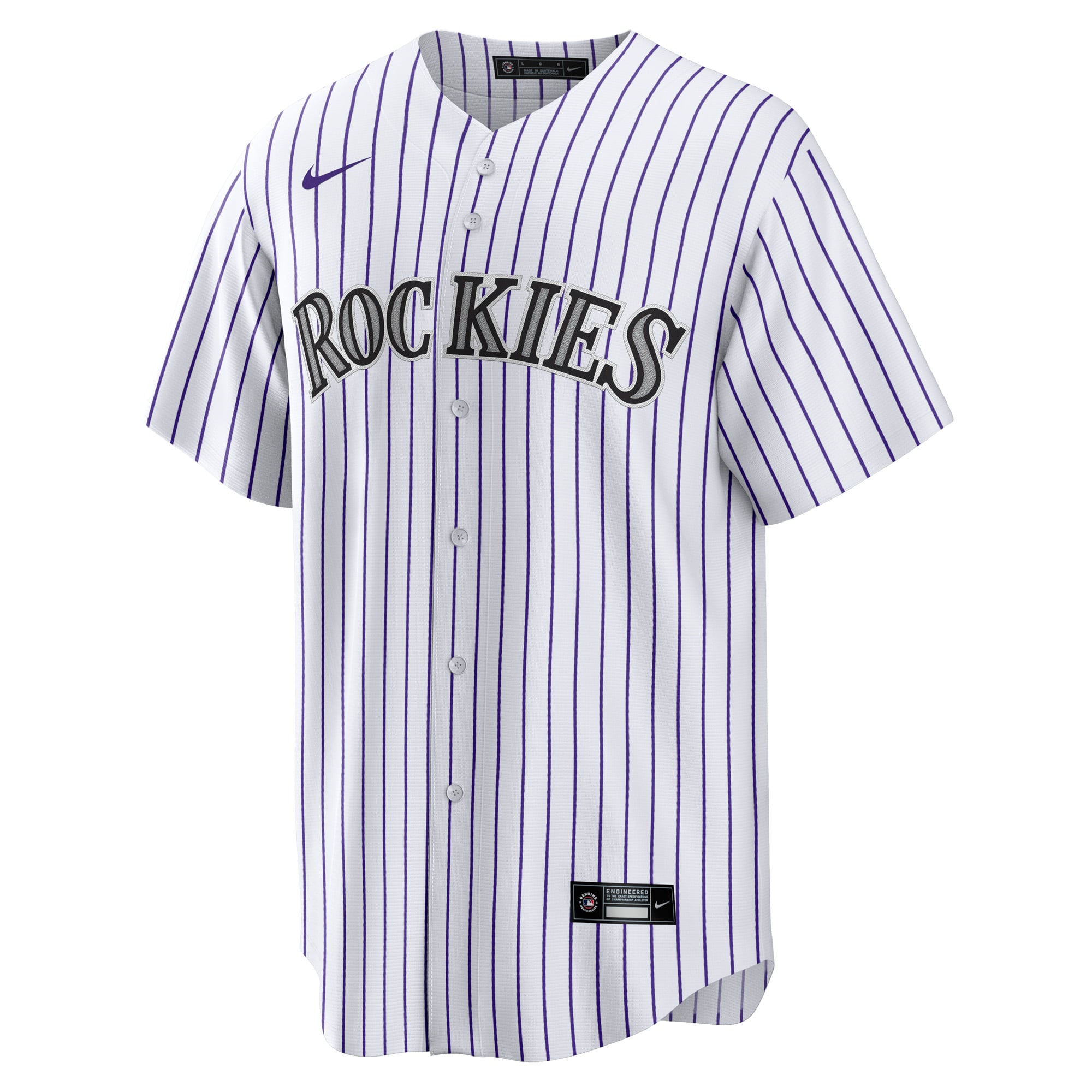 Men's Colorado Rockies Jordan Beck Nike White Home Replica Jersey - 3