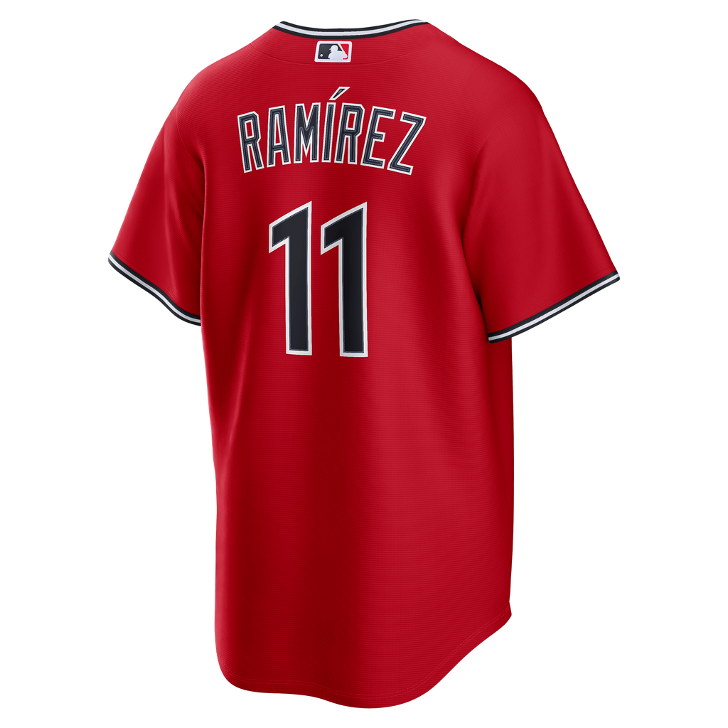 Men's Cleveland Guardians José Ramírez Nike Red Alternate Replica Jersey - 4