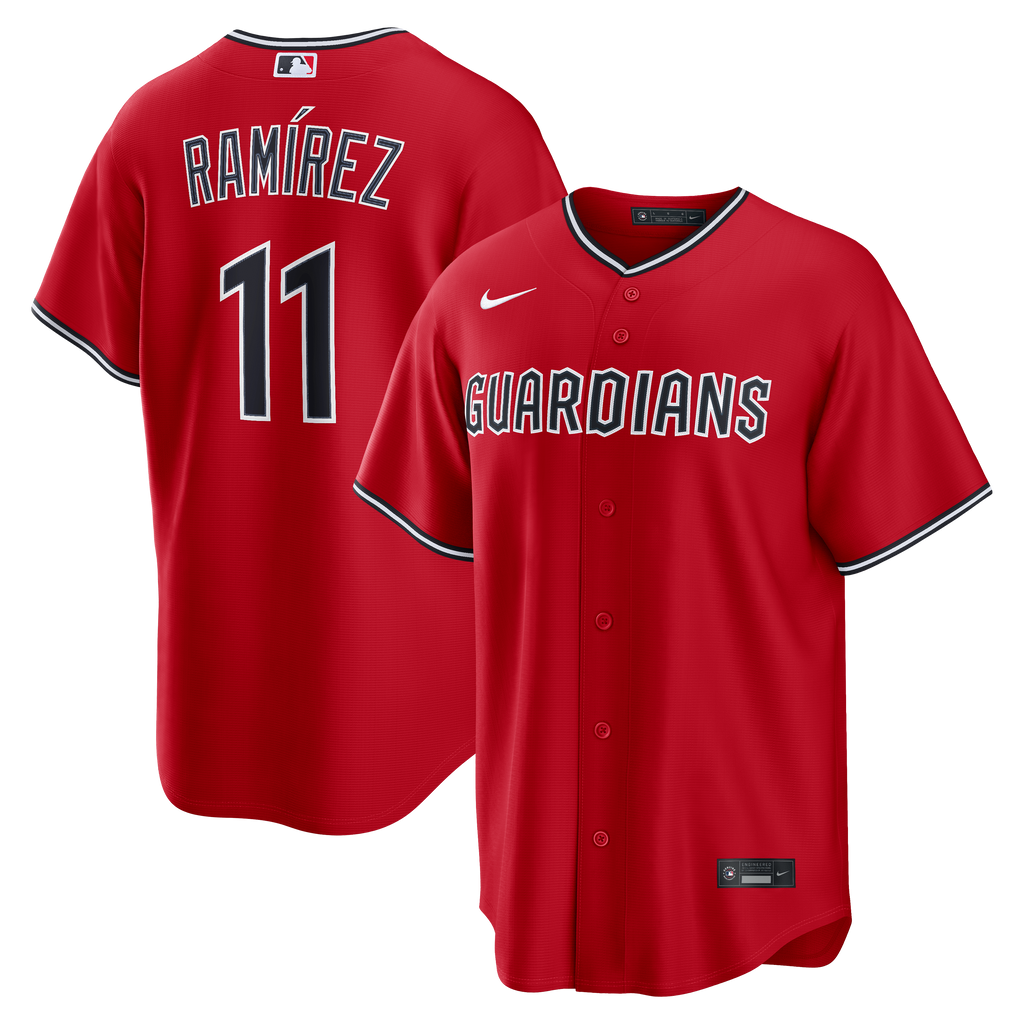Men's Cleveland Guardians José Ramírez Nike Red Alternate Replica Jersey