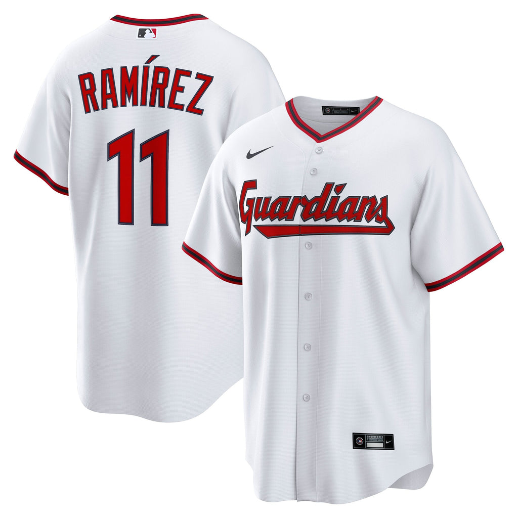 Men's Cleveland Guardians José Ramírez Nike White Home Replica Jersey - 2