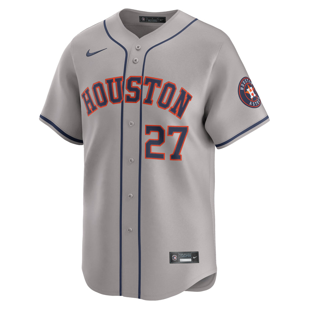 Men's Houston Astros Jose Altuve Nike Gray Road Limited Player Jersey - 3