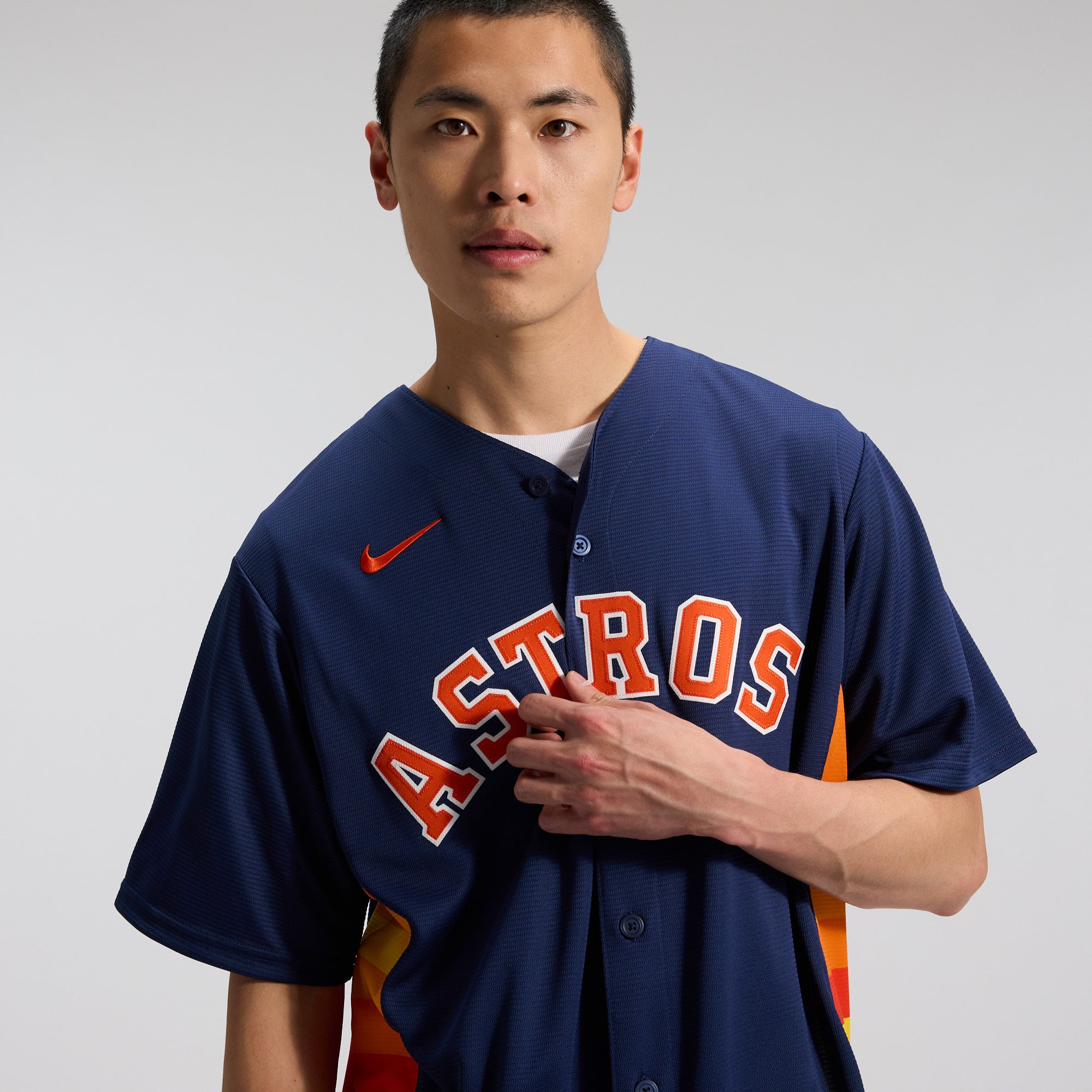 Men's Houston Astros Jose Altuve Nike Navy Alternate 2 Replica Jersey - 11