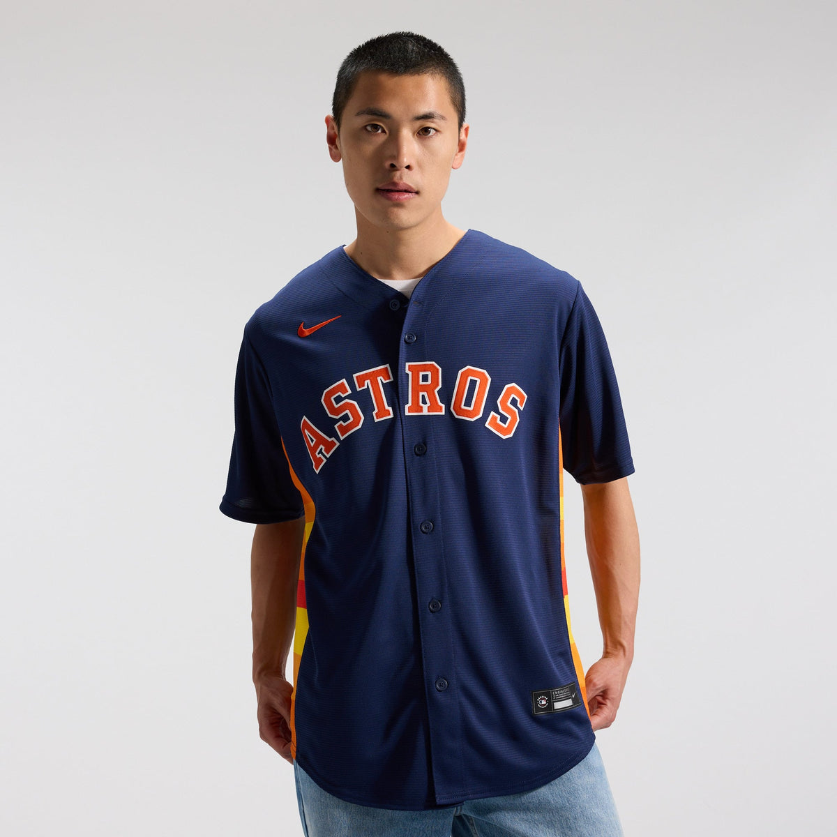 Men's Houston Astros Jose Altuve Nike Navy Alternate 2 Replica Jersey - 3