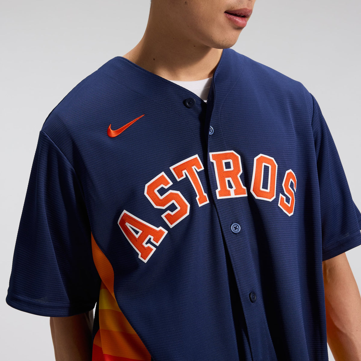 Men's Houston Astros Jose Altuve Nike Navy Alternate 2 Replica Jersey - 10