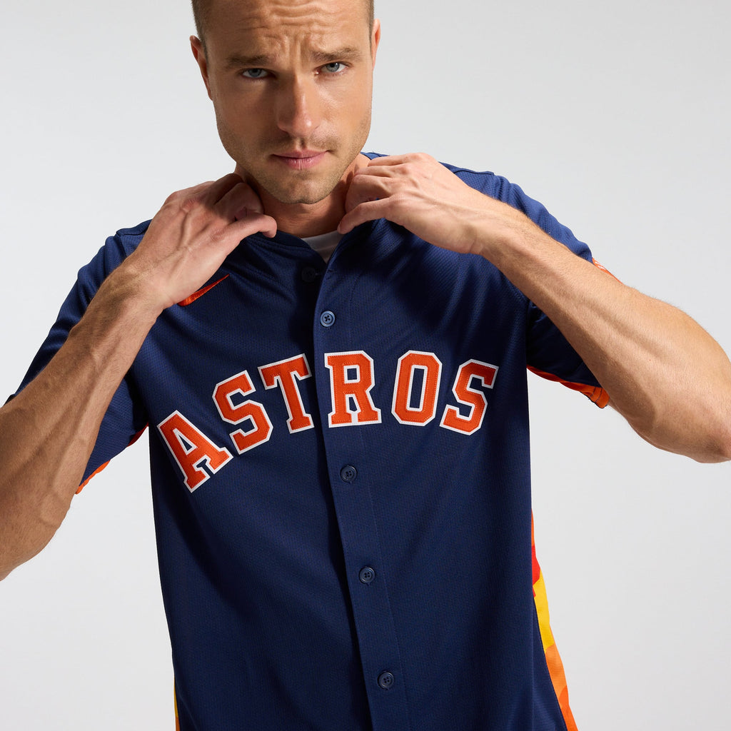 Men's Houston Astros Jose Altuve Nike Navy Alternate Limited Player Jersey - 11
