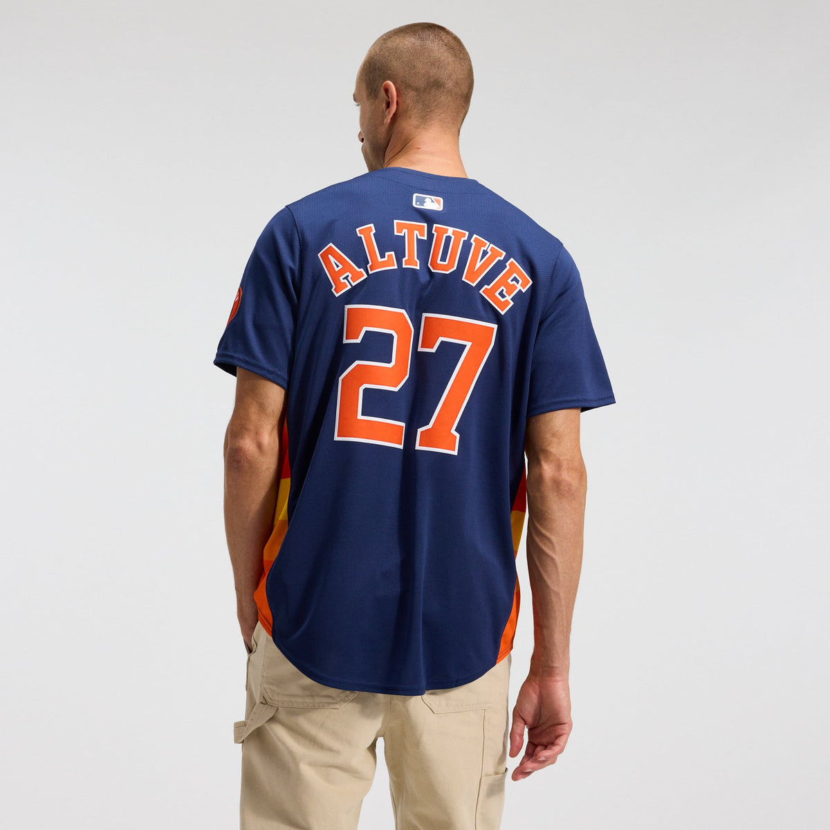 Men's Houston Astros Jose Altuve Nike Navy Alternate Limited Player Jersey - 4