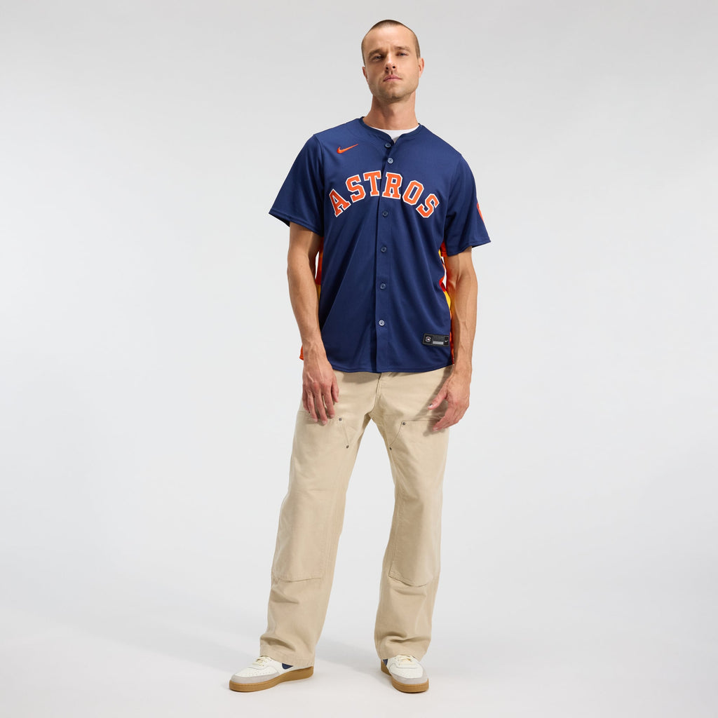 Men's Houston Astros Jose Altuve Nike Navy Alternate Limited Player Jersey - 5