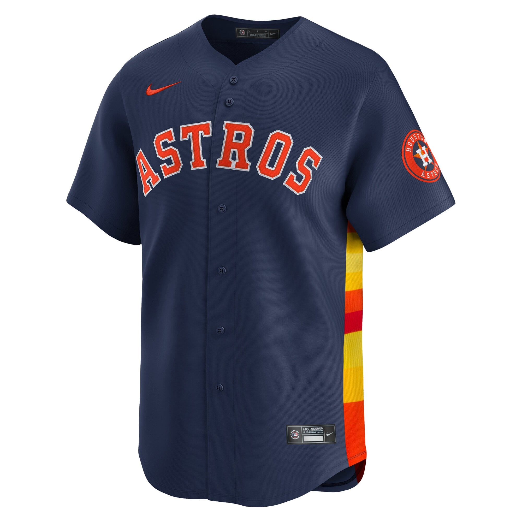 Men's Houston Astros Jose Altuve Nike Navy Alternate Limited Player Jersey - 7