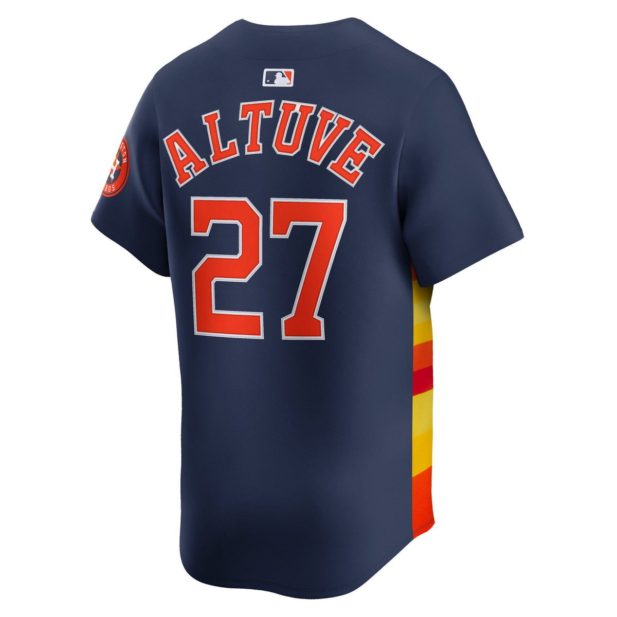 Men's Houston Astros Jose Altuve Nike Navy Alternate Limited Player Jersey - 8