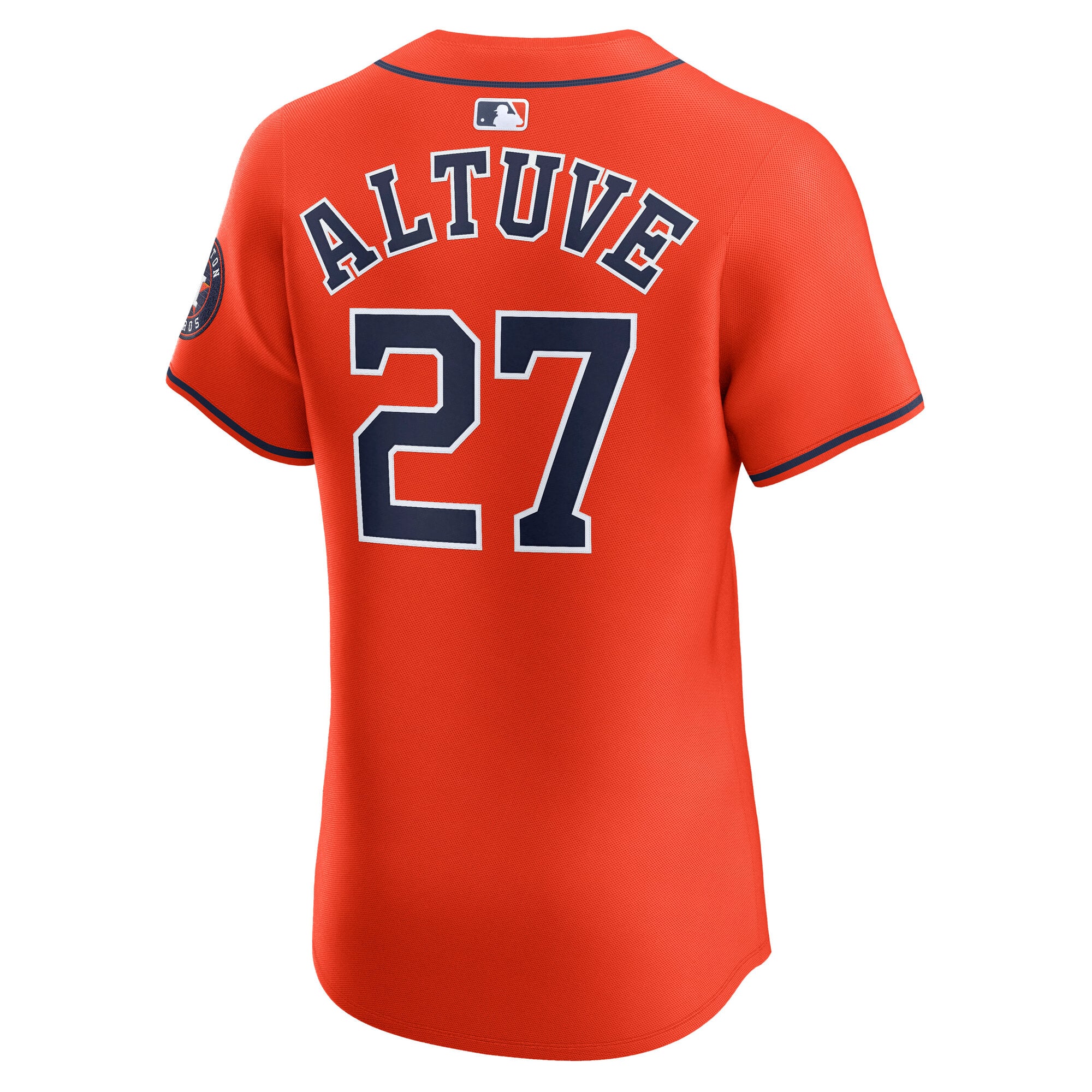 Men's Houston Astros Jose Altuve Nike Orange Alternate Elite Player Jersey - 4