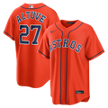 Men's Houston Astros Jose Altuve Nike Orange Alternate Replica Jersey
