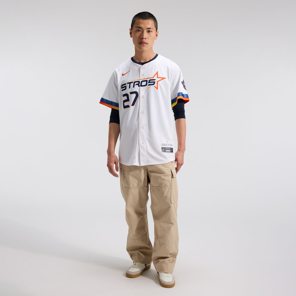 Men's Houston Astros Jose Altuve Nike White 2025 City Connect Limited Player Jersey - 5