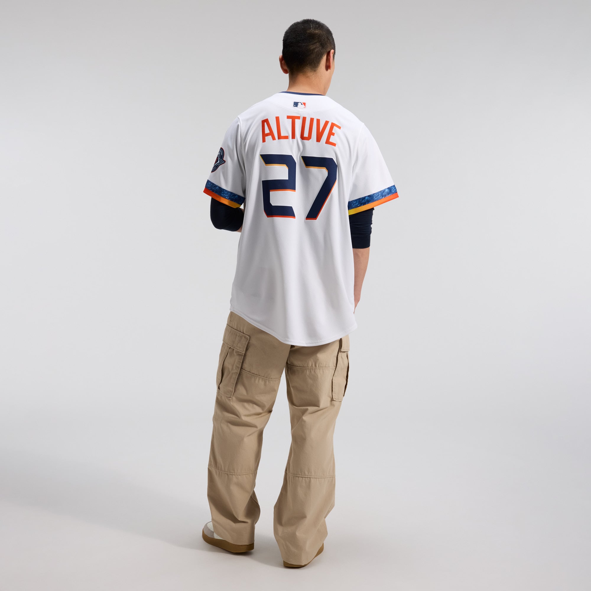 Men's Houston Astros Jose Altuve Nike White 2025 City Connect Limited Player Jersey - 6